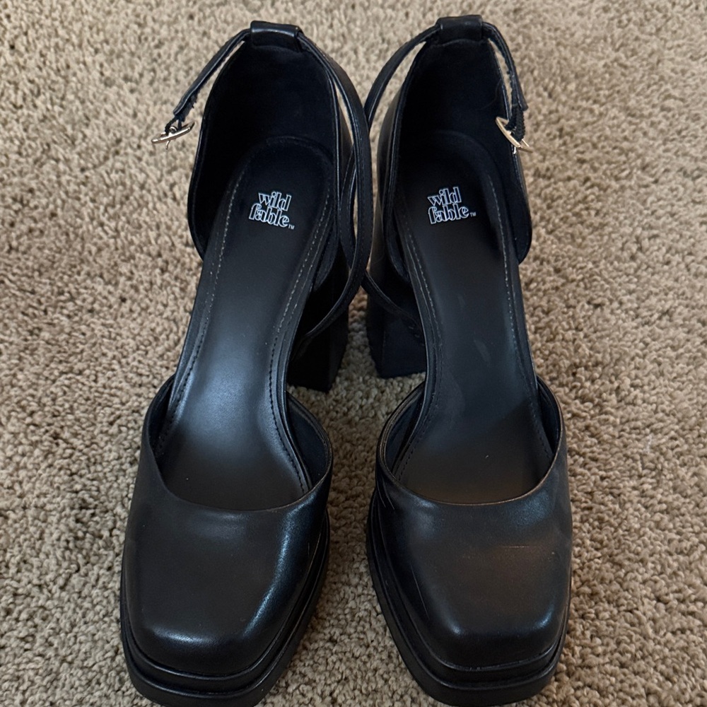 Wild Fable Black Heeled Shoes